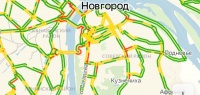 Загруженность нижегородских дорог оценивается в 4 балла 18 февраля